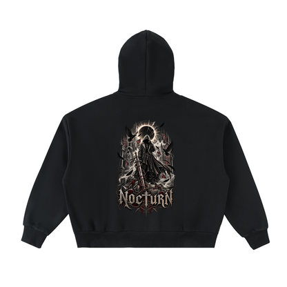 Fleeced Full-Zip Boxy Hoodie