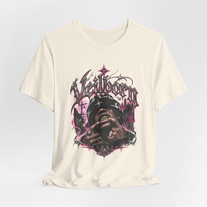 Hellborn Graphic Tee – Gothic Rap Skull Band Shirt