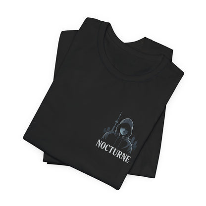 Nocturne Shark Graphic Tee — Minimal Pocket Design