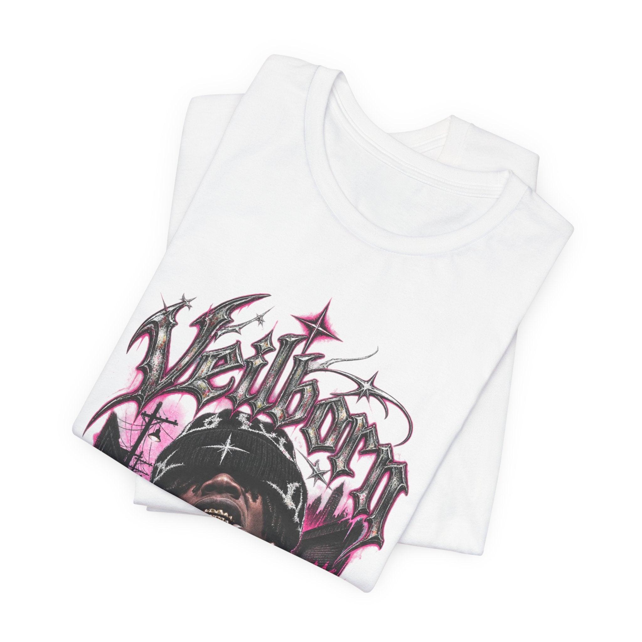 Hellborn Graphic Tee – Gothic Rap Skull Band Shirt