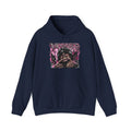 Graffiti Portrait Hoodie — Pink Street Art King Graphic Sweatshirt