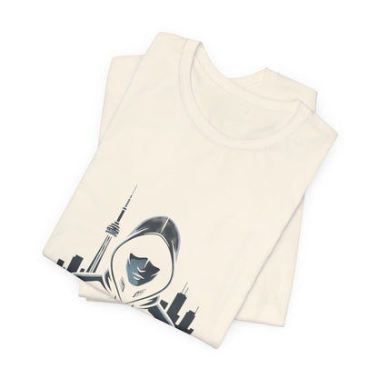 Nocturne Hoodie Graphic Tee — Night City Streetwear T‑Shirt