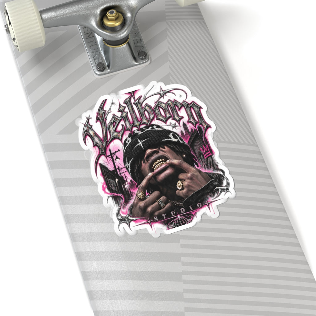 Veilborn Studio Sticker — Urban Rap Graphic Kiss-Cut Sticker