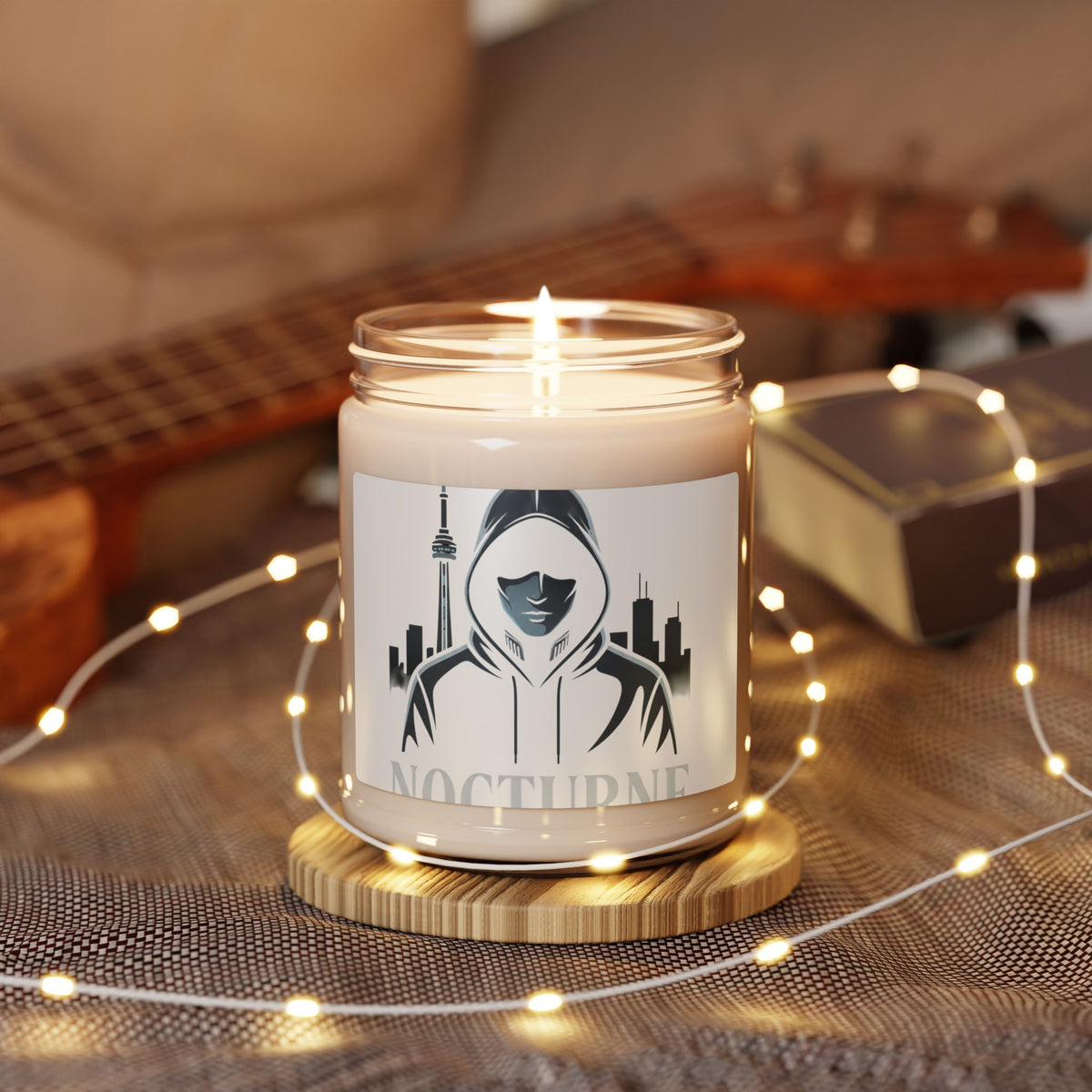 Nocturne Hoodie Candle — 9oz Scented Soy Candle with Urban Nightlife Vibe
