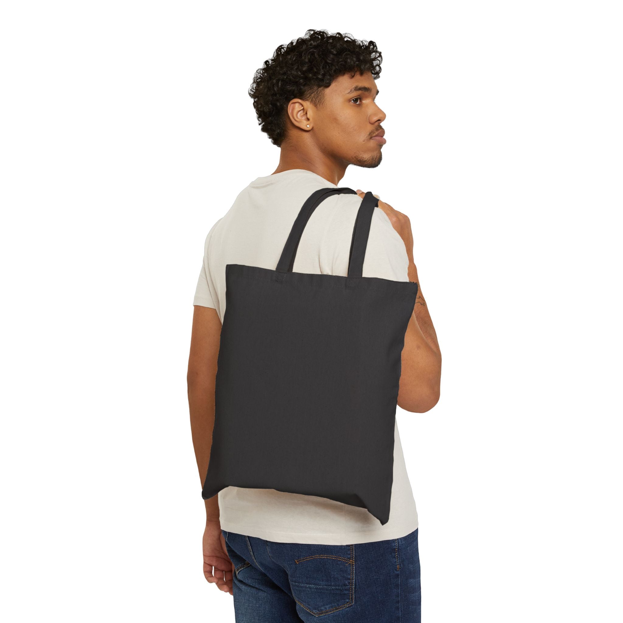Gritty Gothic Crow Skull Tote — Canvas Shopper Bag