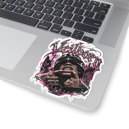 Veilborn Studio Sticker — Urban Rap Graphic Kiss-Cut Sticker