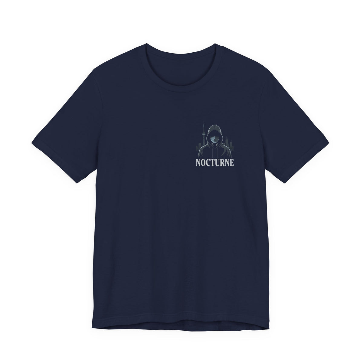 Nocturne Shark Graphic Tee — Minimal Pocket Design