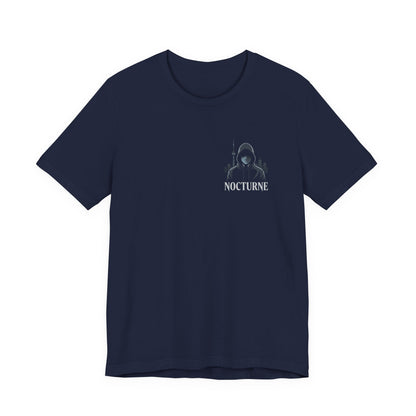 Nocturne Shark Graphic Tee — Minimal Pocket Design