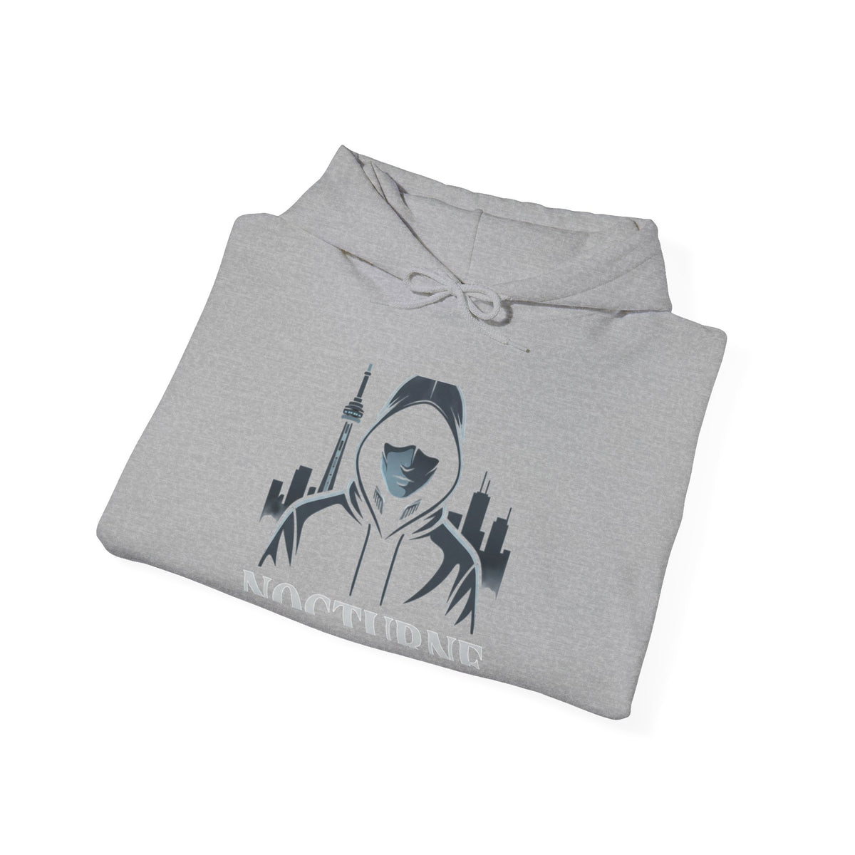 Nocturne Hoodie — Urban Night Cityscape Graphic Hooded Sweatshirt