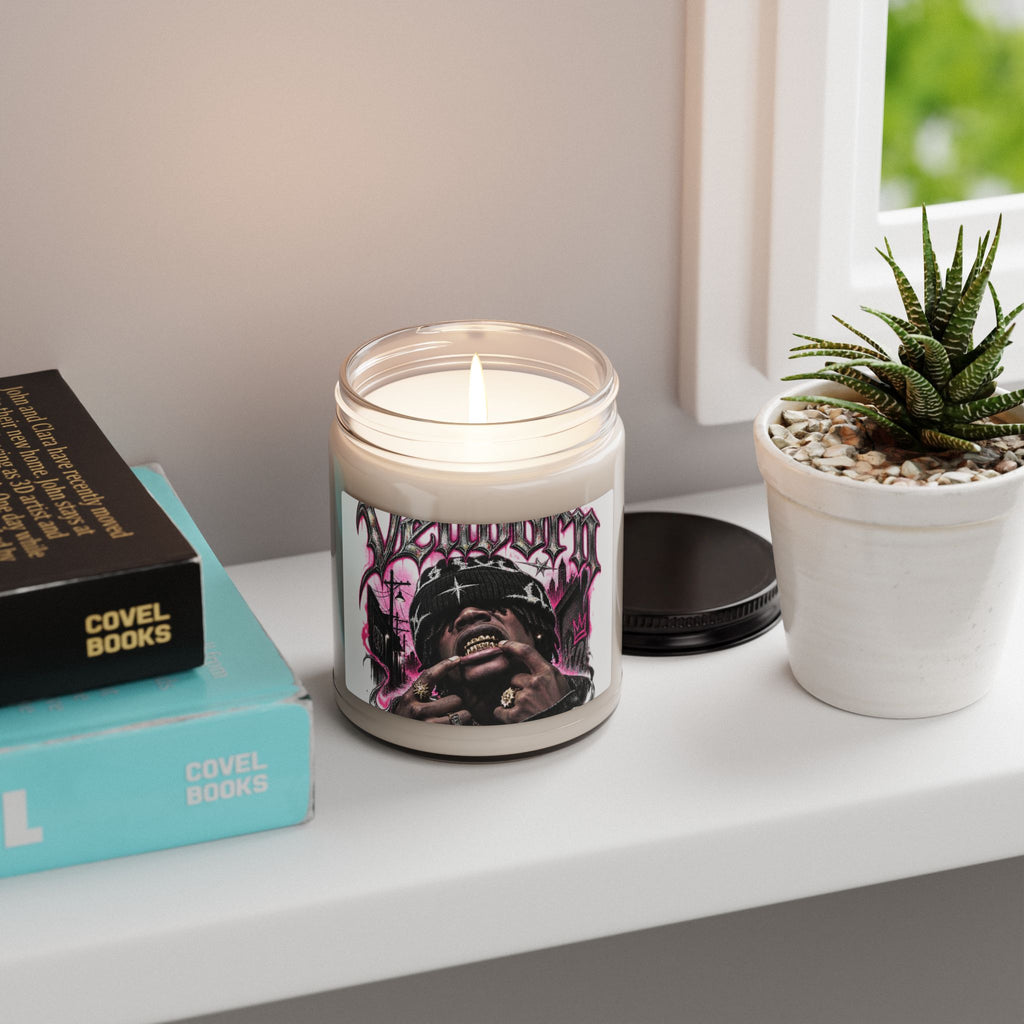 Soy Candle — Urban Graffiti Rapper Design (9 oz Scented Jar)