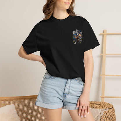 Graphic T-Shirt — "Esta é Minha Terra" Urban Cityscape Design