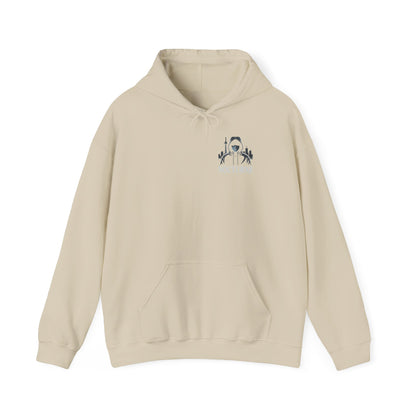 Nocturne Astronaut Hoodie — Minimal Space Graphic Hooded Sweatshirt