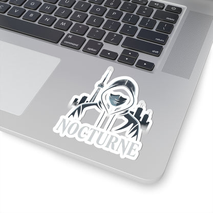 Nocturne Hoodie Sticker — Urban Nightlife Kiss-Cut Sticker for Laptops & Gear
