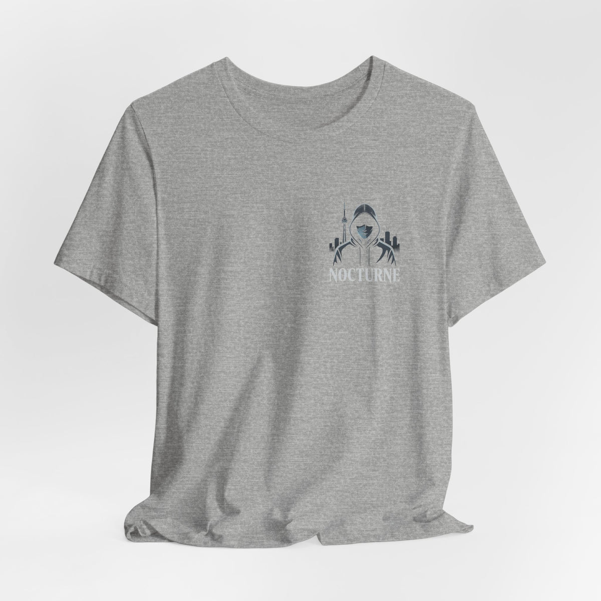 Nocturne Shark Graphic Tee — Minimal Pocket Design