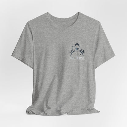 Nocturne Shark Graphic Tee — Minimal Pocket Design
