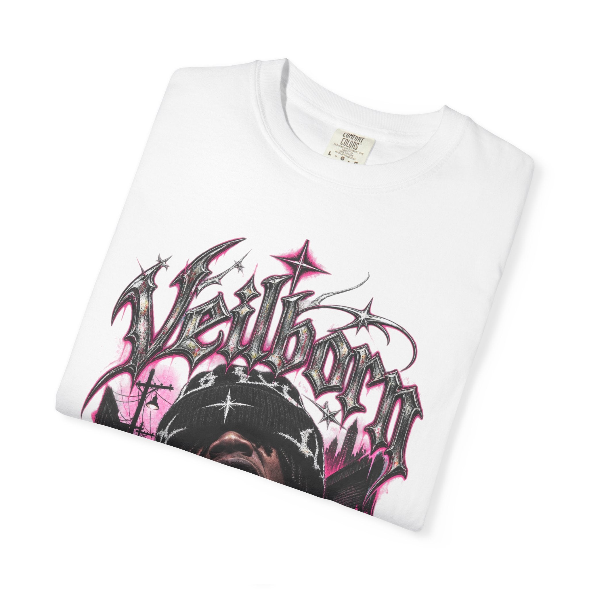 Veilborn Studio Graphic T-Shirt — Gothic Rap Portrait Tee