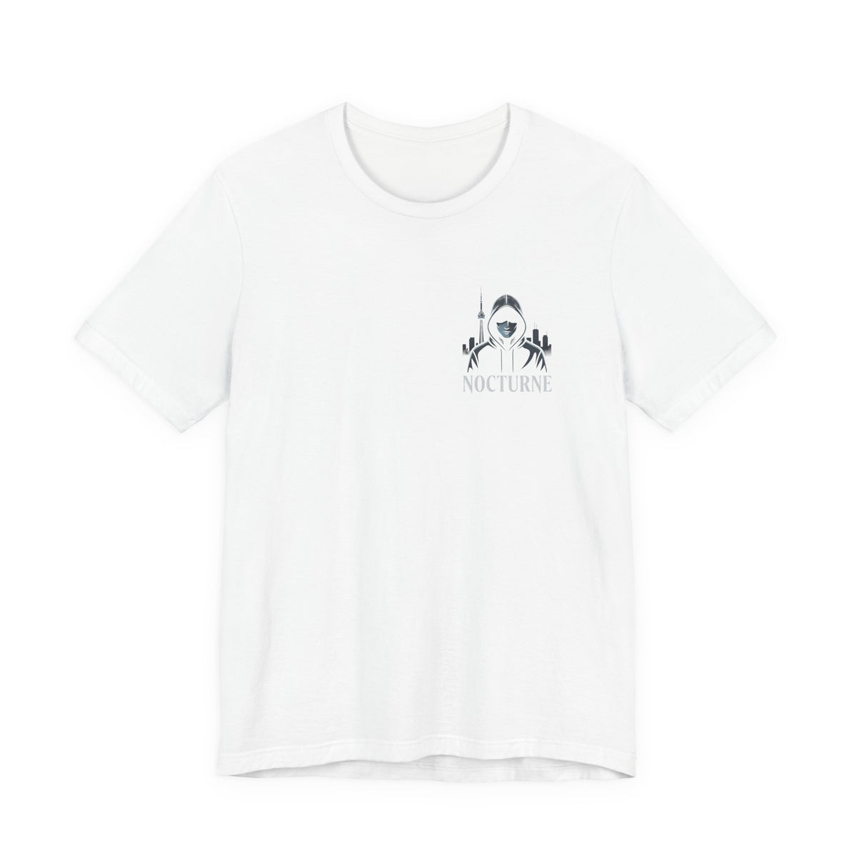 Nocturne Shark Graphic Tee — Minimal Pocket Design