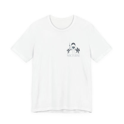 Nocturne Shark Graphic Tee — Minimal Pocket Design