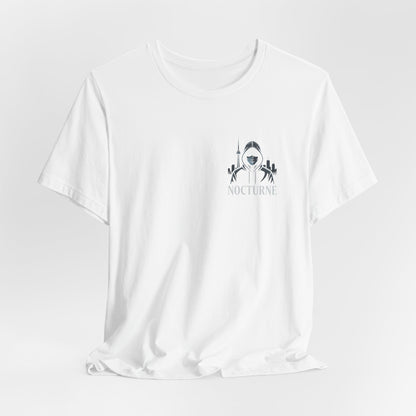 Nocturne Shark Graphic Tee — Minimal Pocket Design