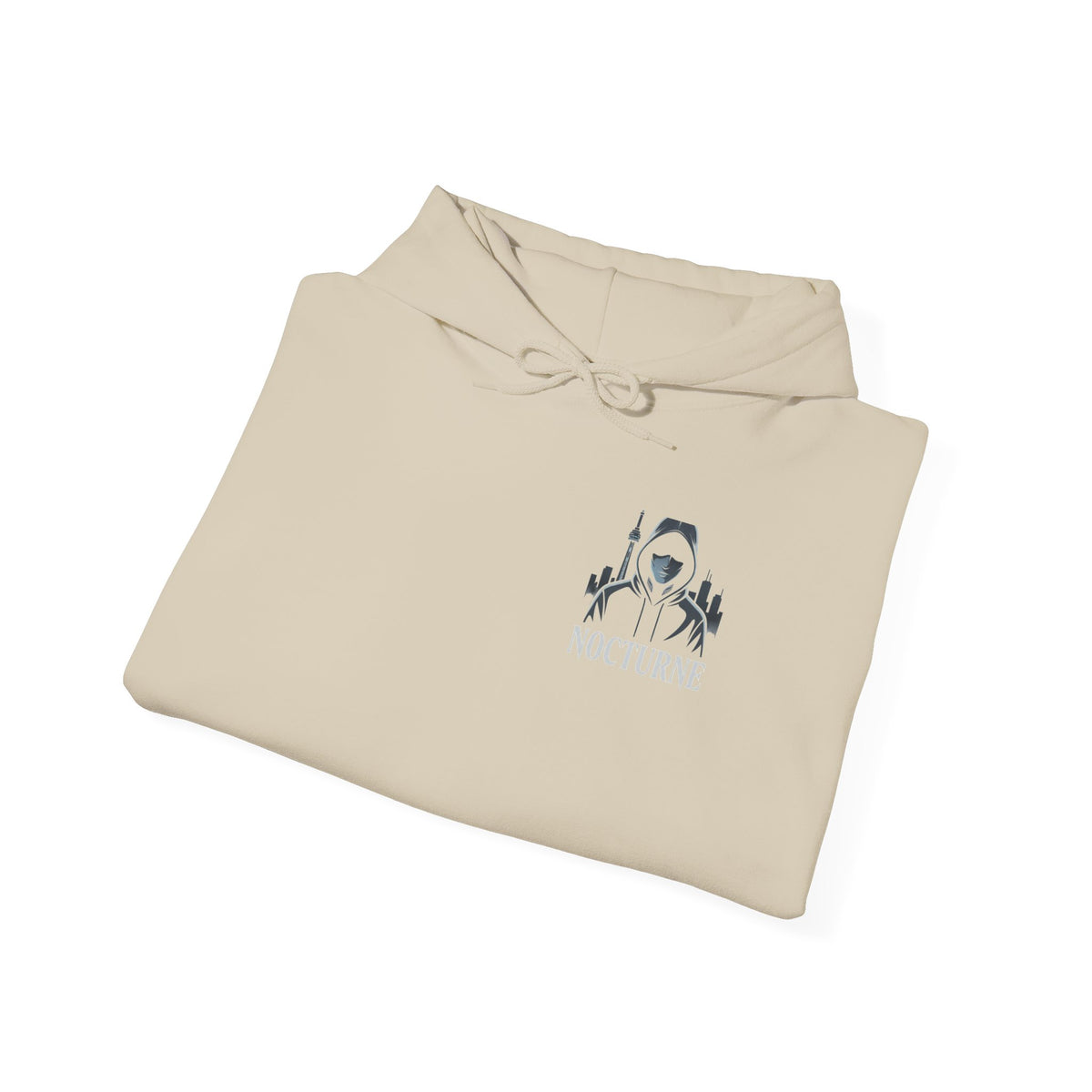 Nocturne Astronaut Hoodie — Minimal Space Graphic Hooded Sweatshirt