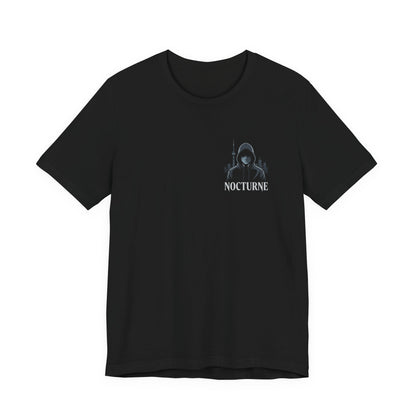 Nocturne Shark Graphic Tee — Minimal Pocket Design