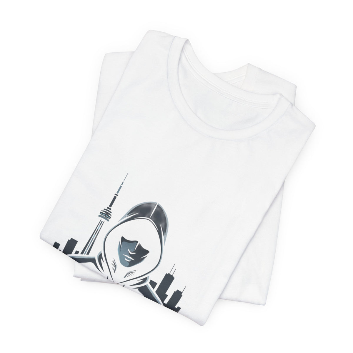 Nocturne Hoodie Graphic Tee — Night City Streetwear T‑Shirt