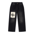 Men's Vintage Wash Wide Leg Jeans
