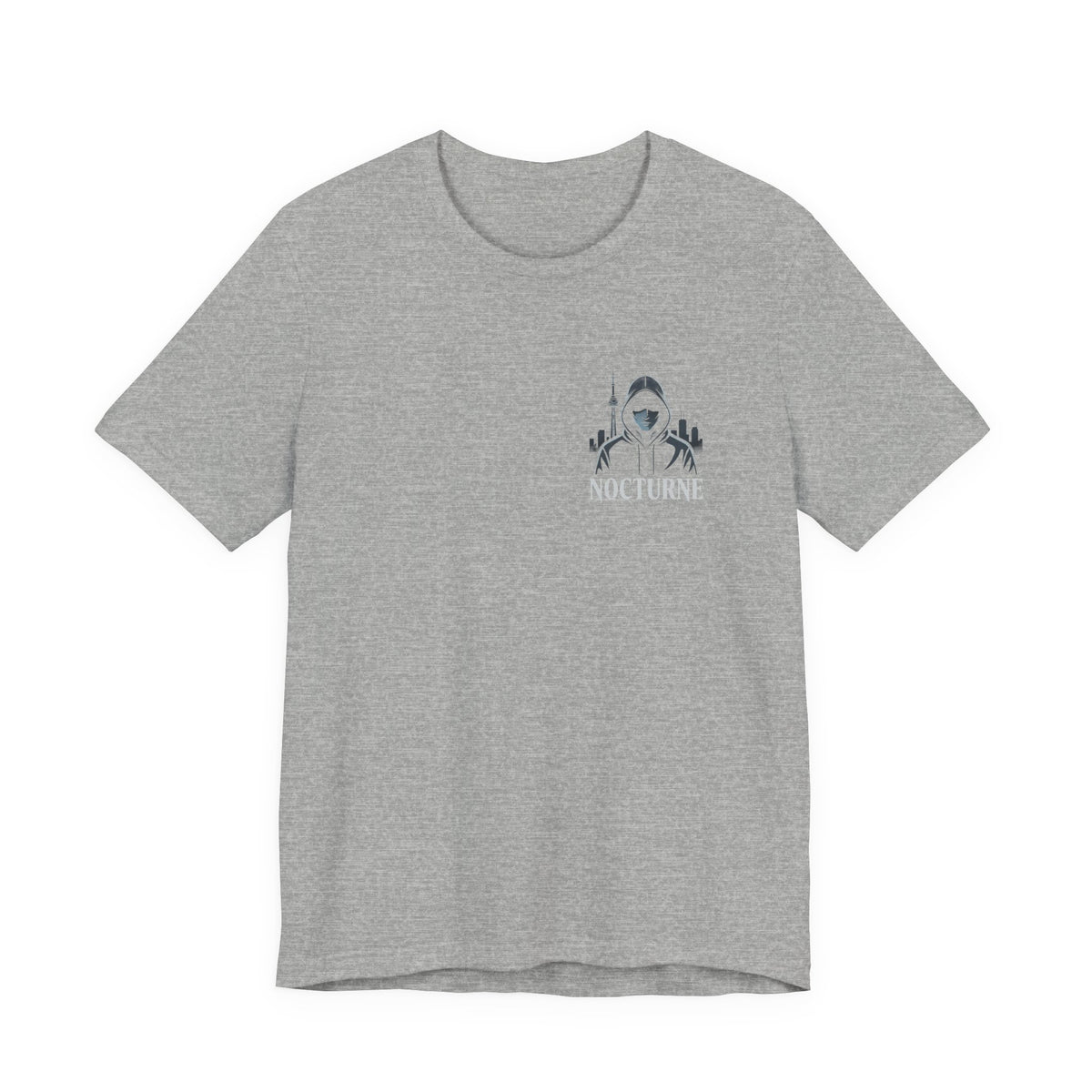 Nocturne Shark Graphic Tee — Minimal Pocket Design