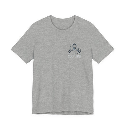 Nocturne Shark Graphic Tee — Minimal Pocket Design