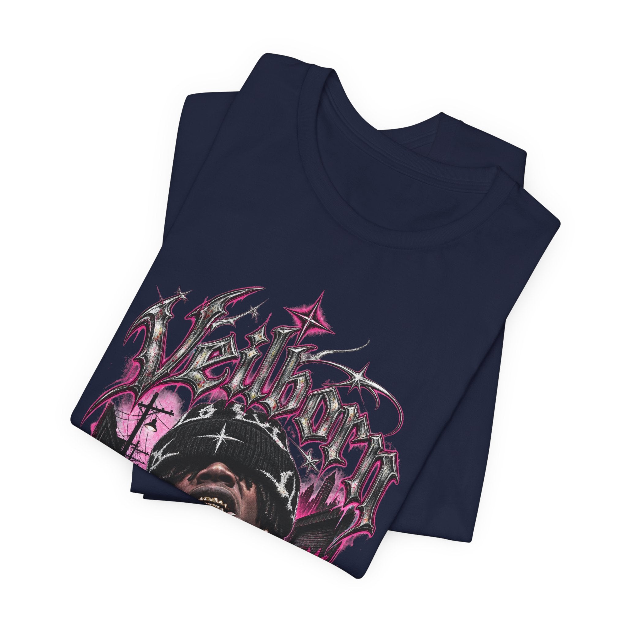 Hellborn Graphic Tee – Gothic Rap Skull Band Shirt