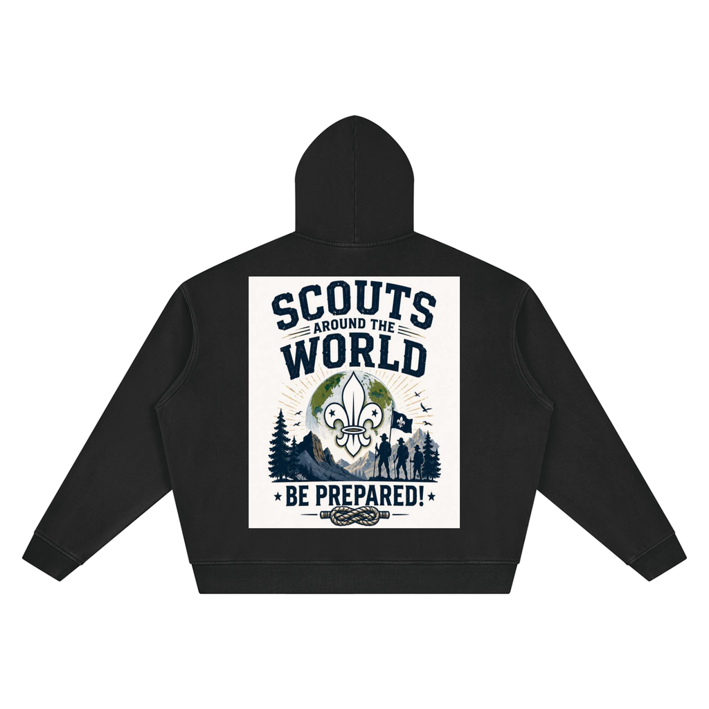 Unisex Vintage Wash Boxy Hoodie