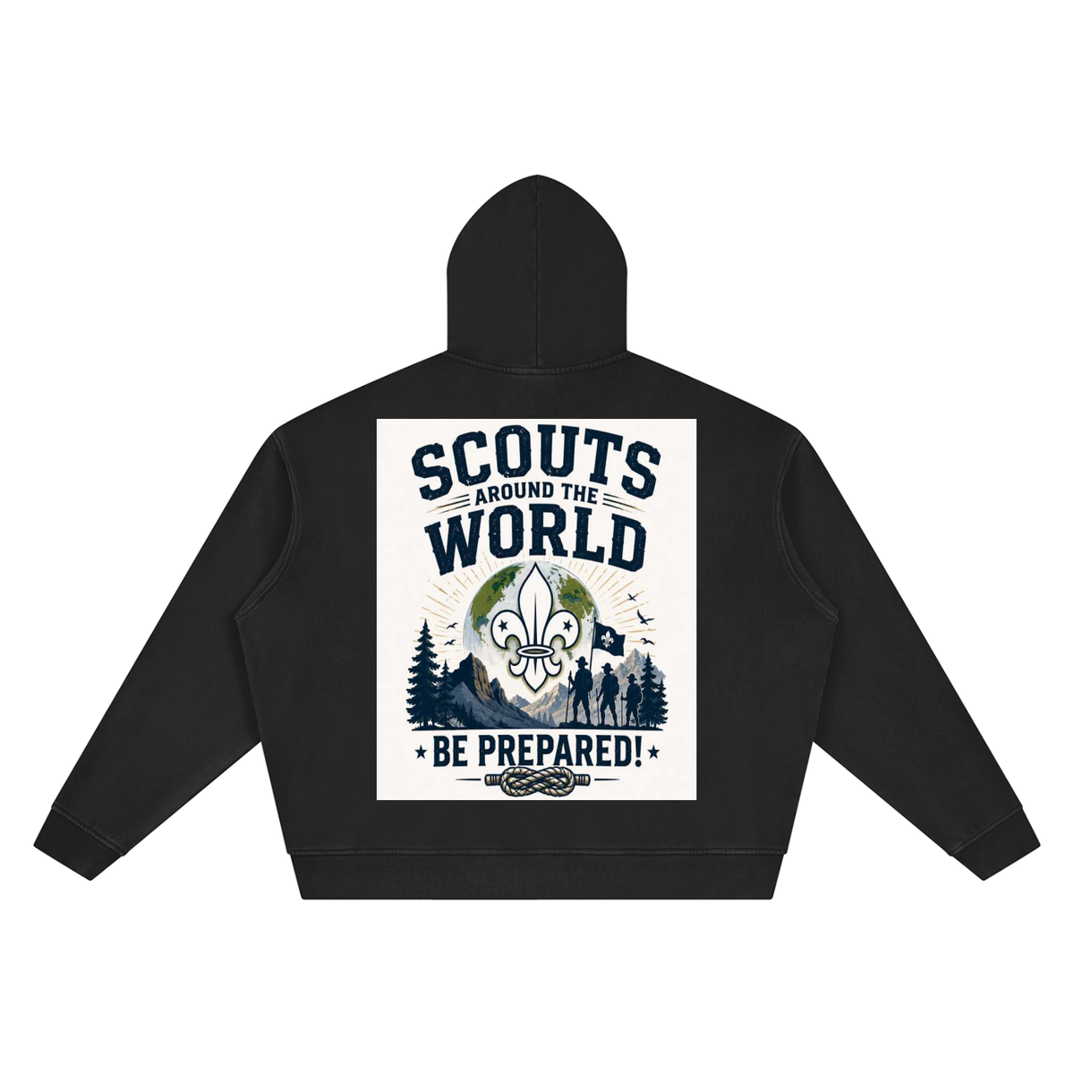 Unisex Vintage Wash Boxy Hoodie