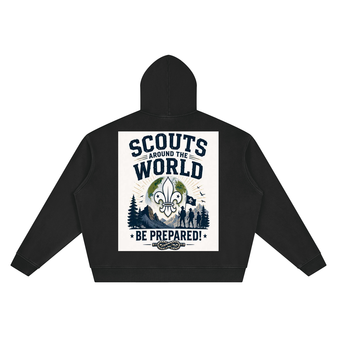 Unisex Vintage Wash Boxy Hoodie