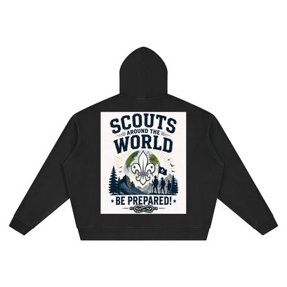 Unisex Vintage Wash Boxy Hoodie