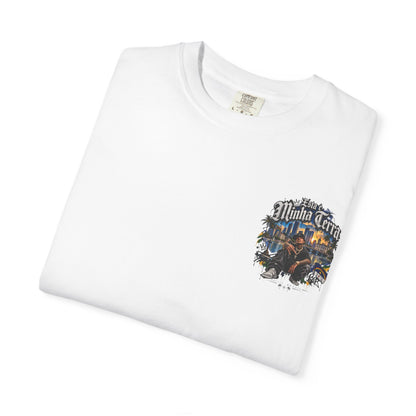 Graphic T-Shirt — "Esta é Minha Terra" Urban Cityscape Design