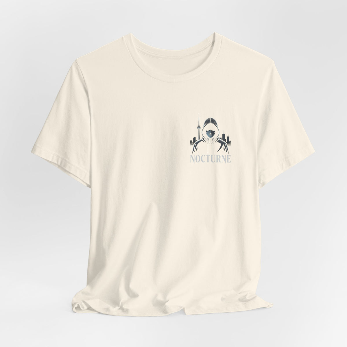 Nocturne Shark Graphic Tee — Minimal Pocket Design