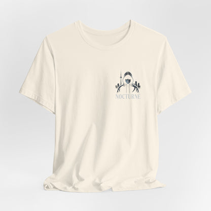 Nocturne Shark Graphic Tee — Minimal Pocket Design