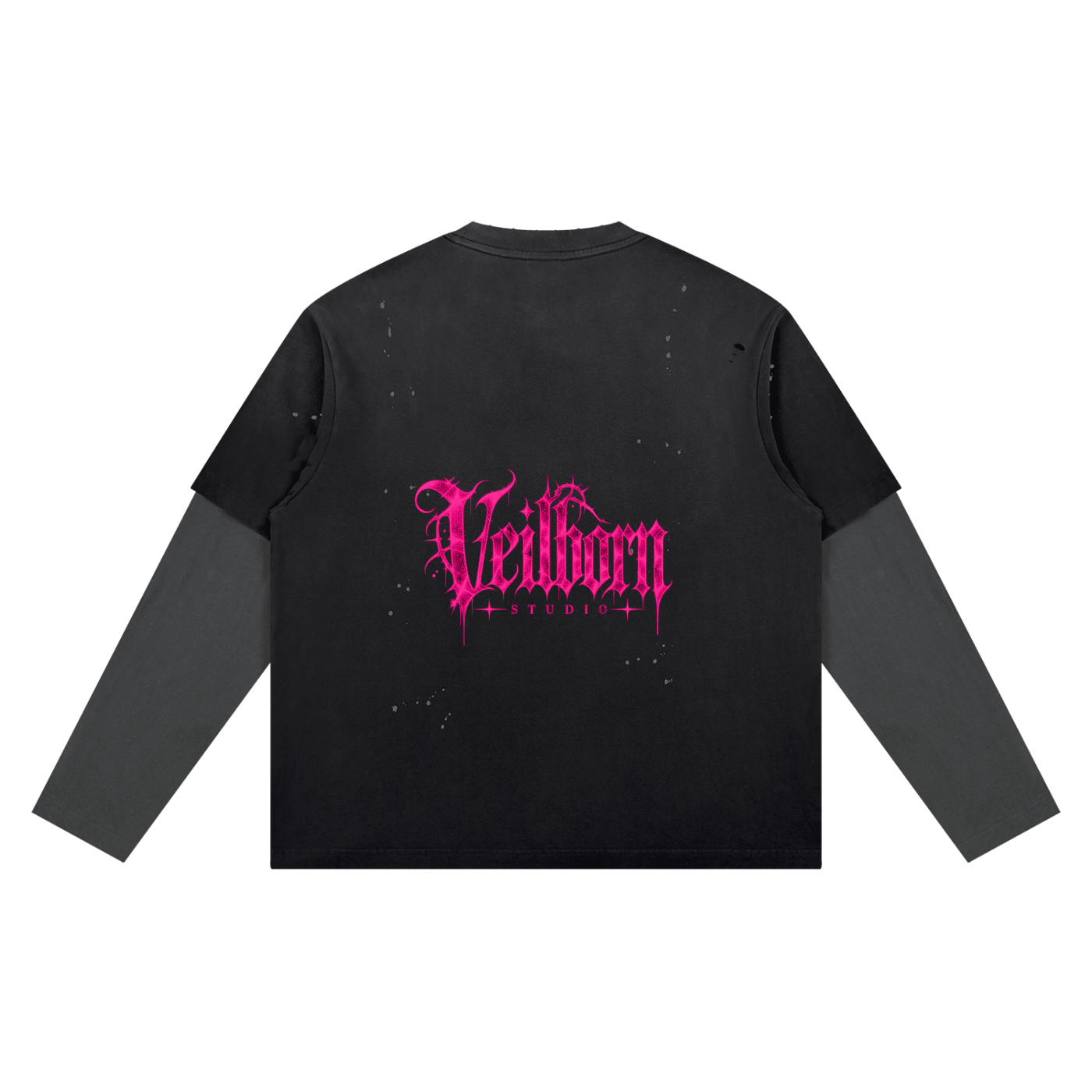 Unisex Vintage Wash Distressed Layer T-Shirt