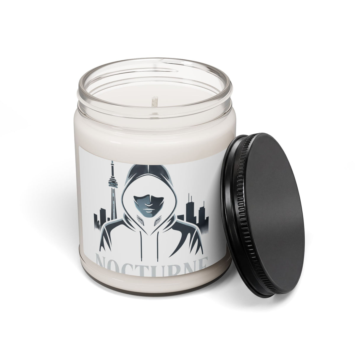 Nocturne Hoodie Candle — 9oz Scented Soy Candle with Urban Nightlife Vibe