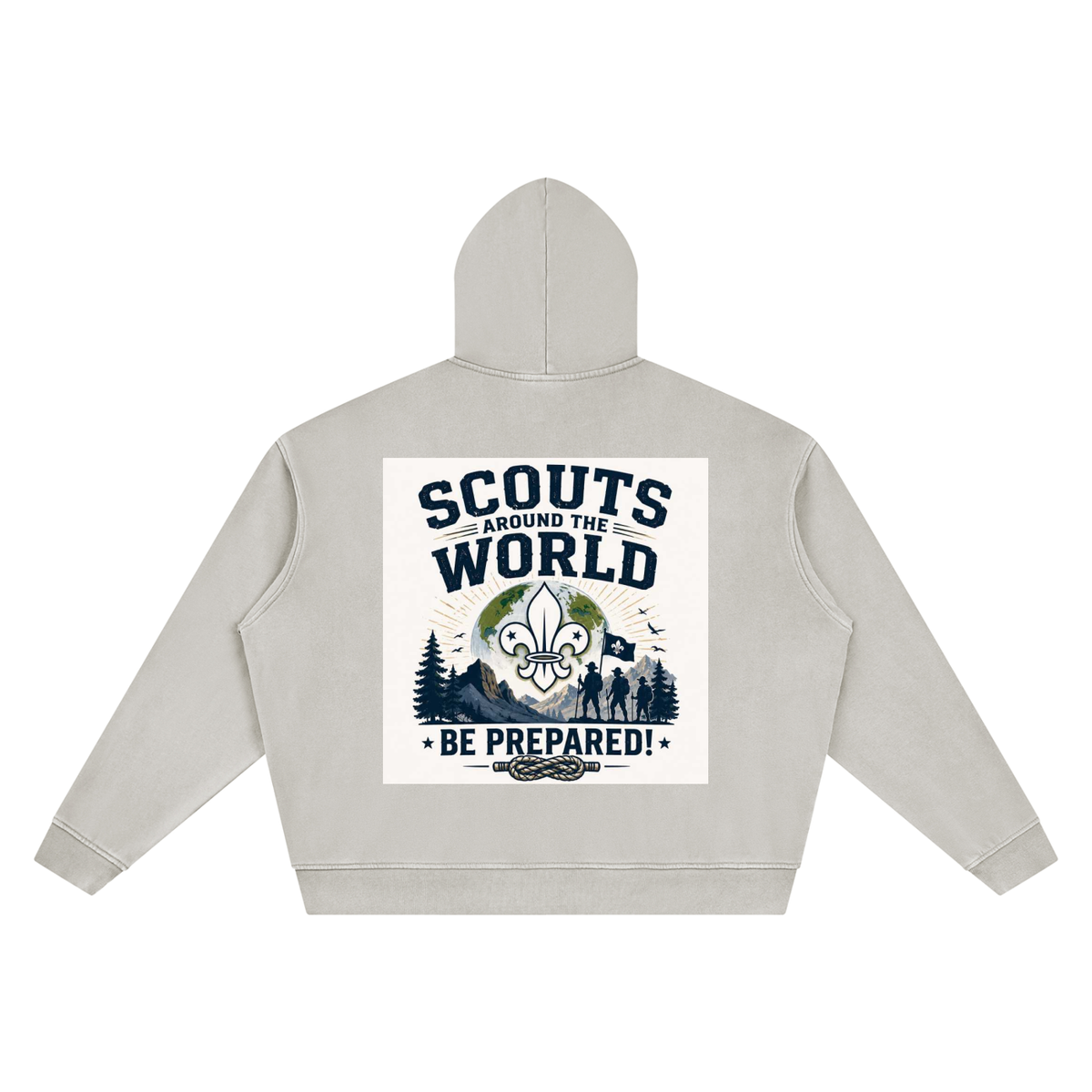 Unisex Vintage Wash Boxy Hoodie