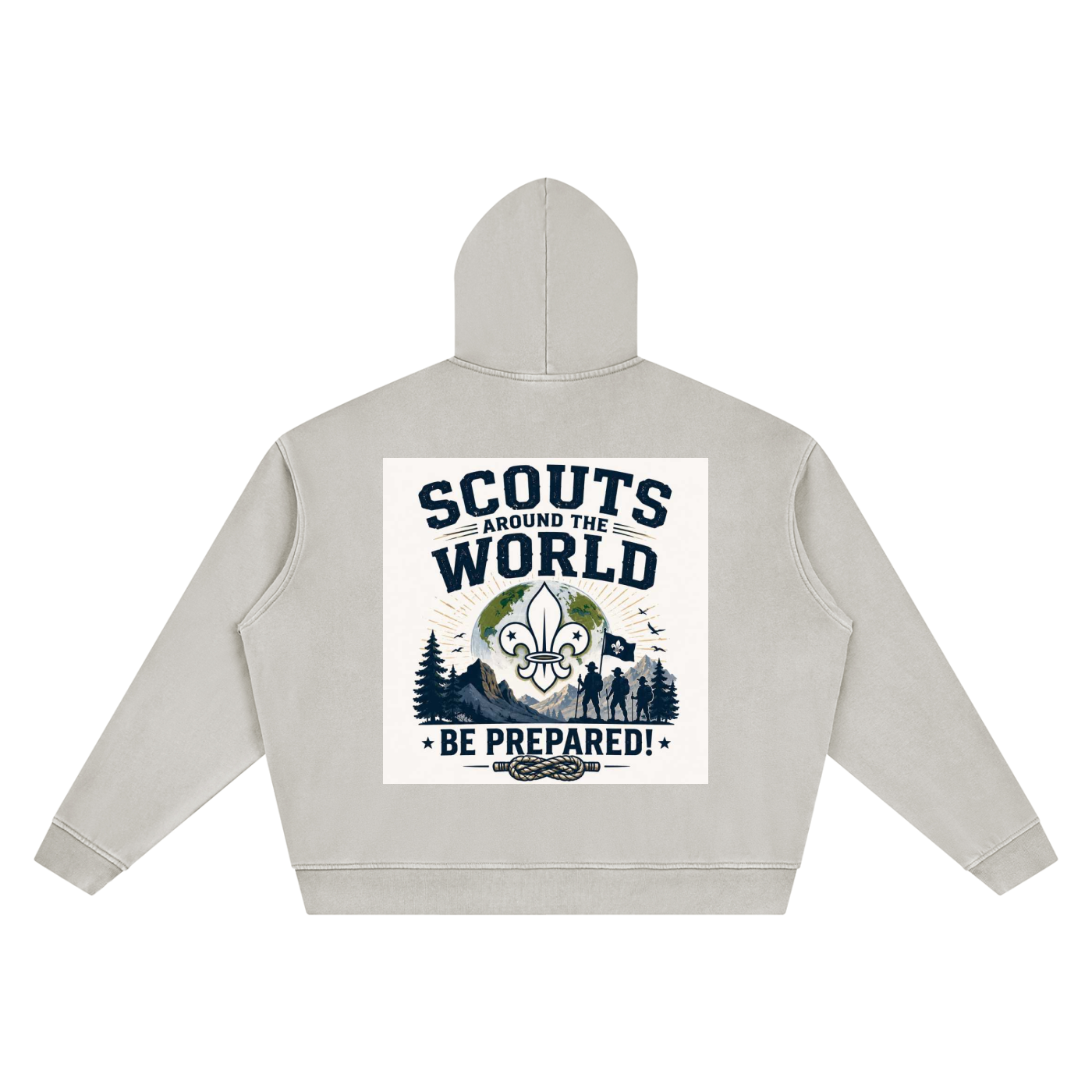 Unisex Vintage Wash Boxy Hoodie