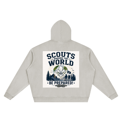 Unisex Vintage Wash Boxy Hoodie
