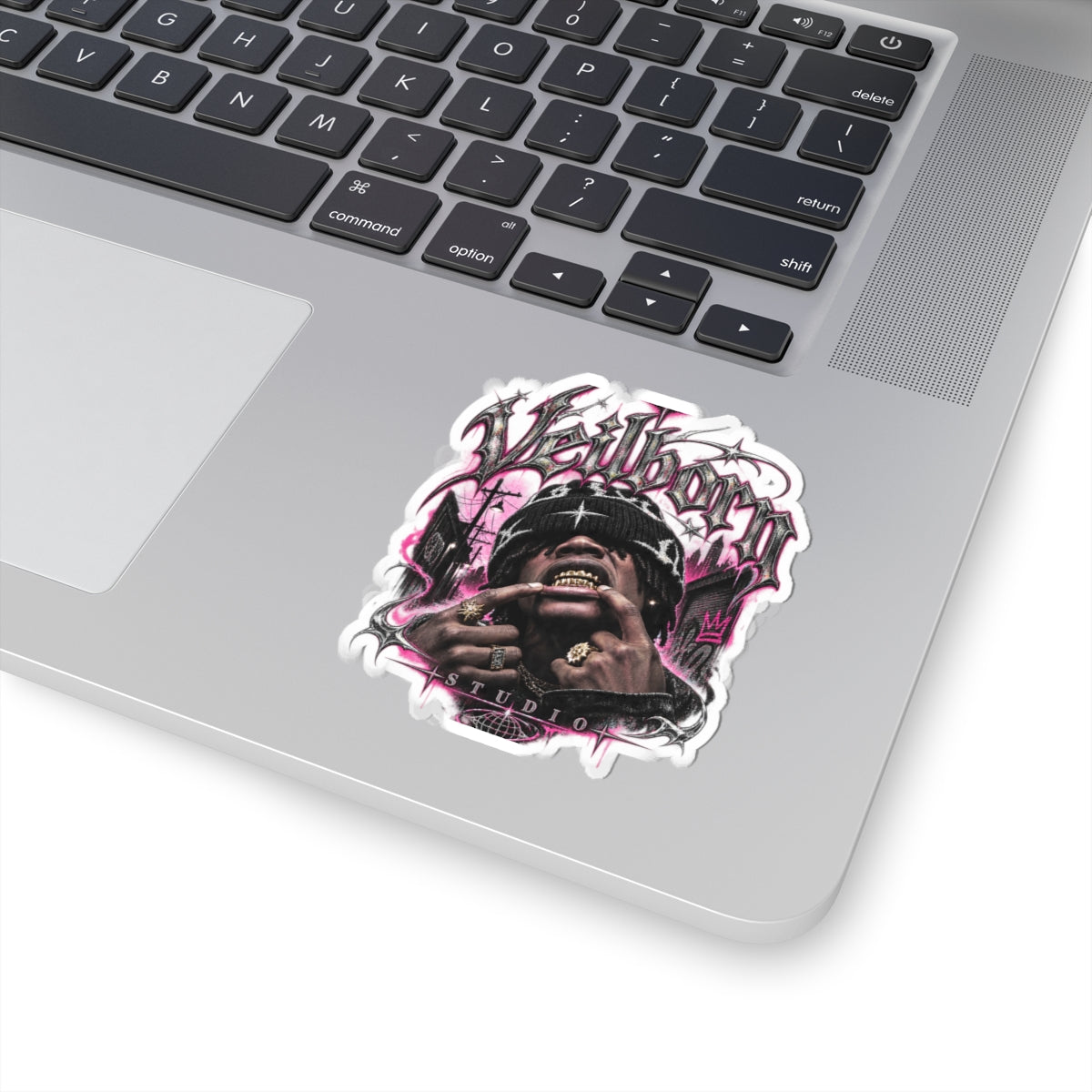 Veilborn Studio Sticker — Urban Rap Graphic Kiss-Cut Sticker