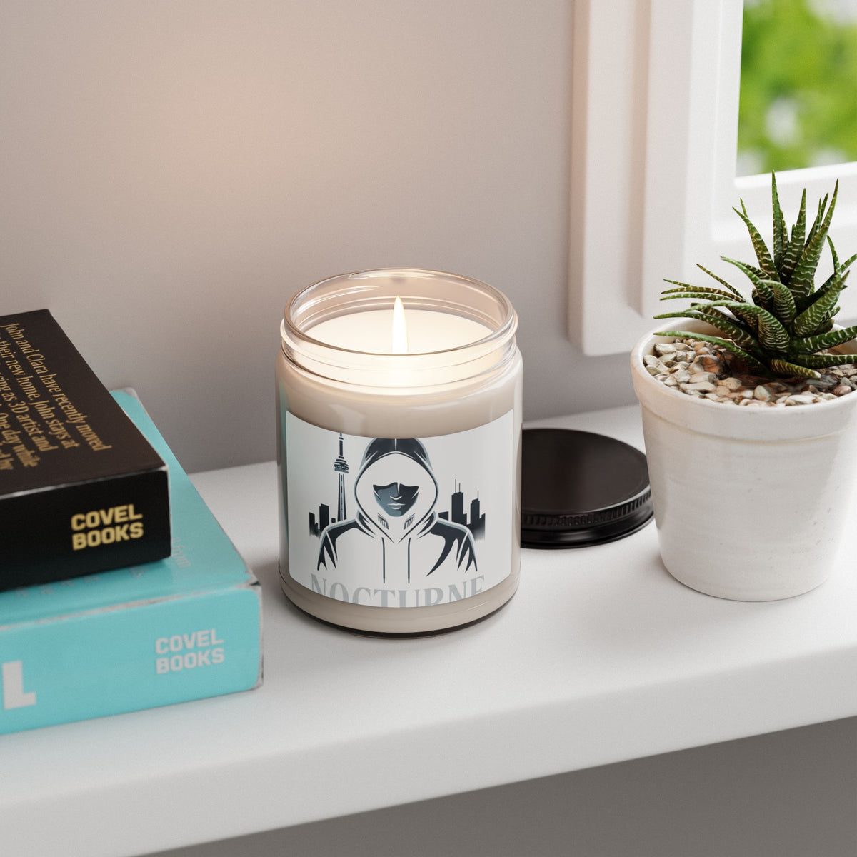 Nocturne Hoodie Candle — 9oz Scented Soy Candle with Urban Nightlife Vibe