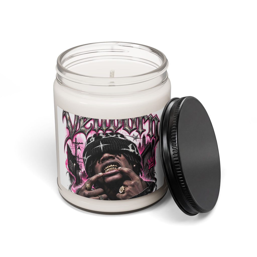 Soy Candle — Urban Graffiti Rapper Design (9 oz Scented Jar)