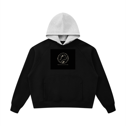 Unisex Fleece Raglan Color Block Hoodie