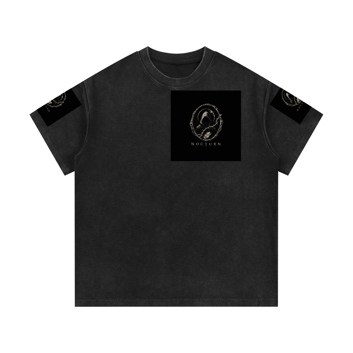 Mineral Wash Waffle Knit T-Shirt
