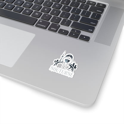 Nocturne Hoodie Sticker — Urban Nightlife Kiss-Cut Sticker for Laptops & Gear