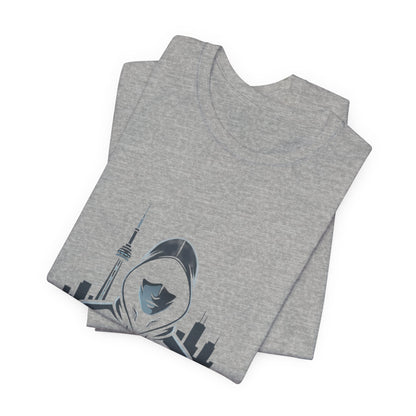 Nocturne Hoodie Graphic Tee — Night City Streetwear T‑Shirt