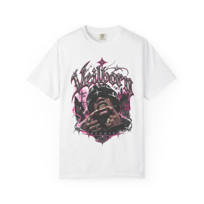 Veilborn Studio Graphic T-Shirt — Gothic Rap Portrait Tee